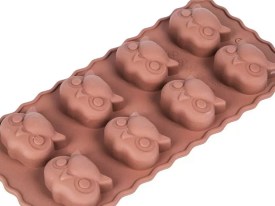 Molde silicona bombones 8 lechuzas o buhos